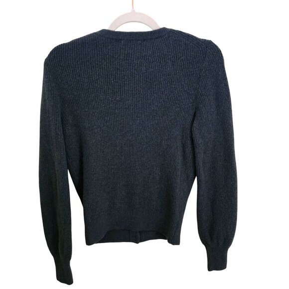 J.Crew Ribbed Knit Jewel Button Merino Wool Alpaca Cardigan Sweater Size XXS - Picture 3 of 9